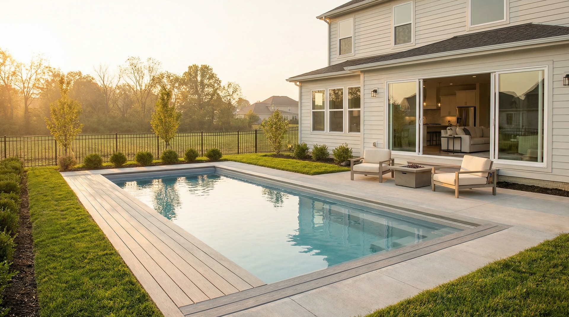 Pool installation in Delaware, Ohio